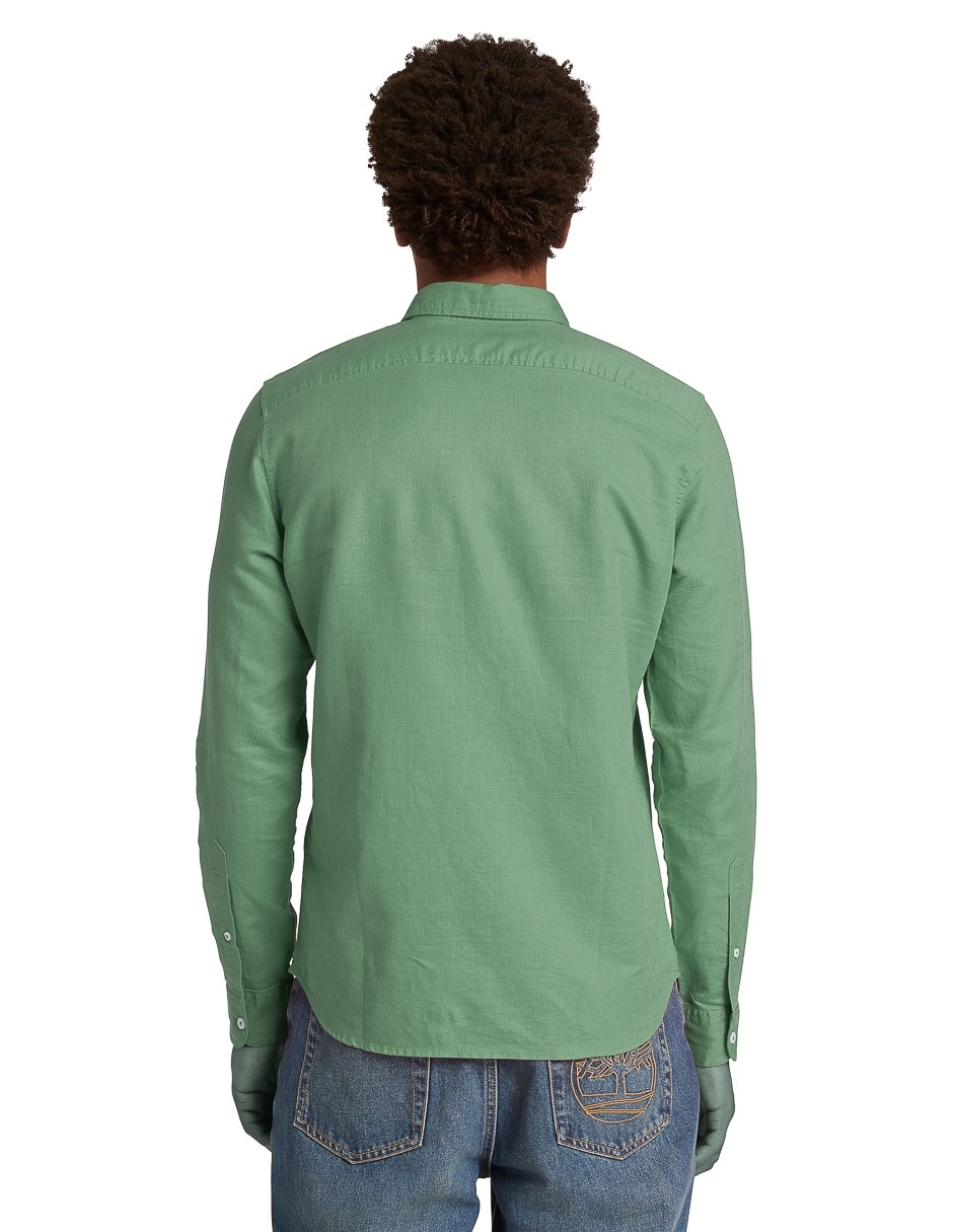 Camisa casual manga larga para hombre 3