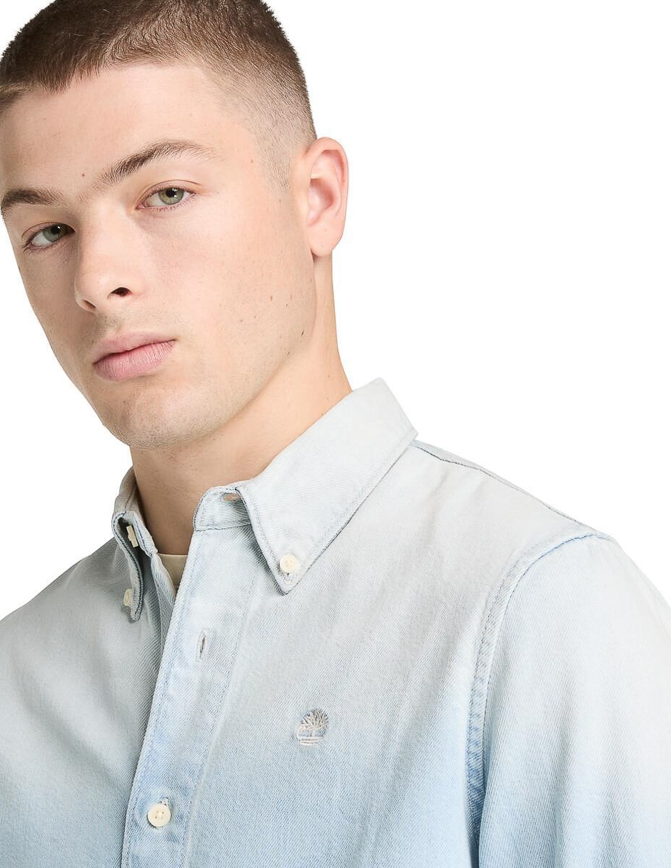 Camisa casual manga larga para hombre 3
