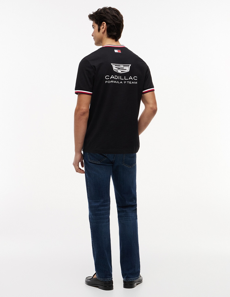 Playera Cadillac Formula 1 Team cuello redondo para hombre 4