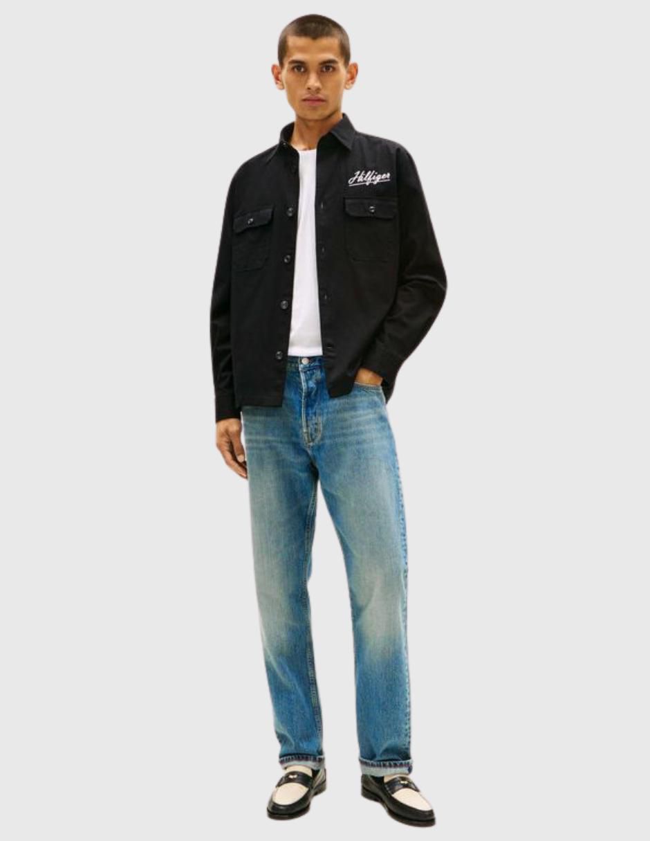 Sobrecamisa casual de algodón manga larga para hombre 2