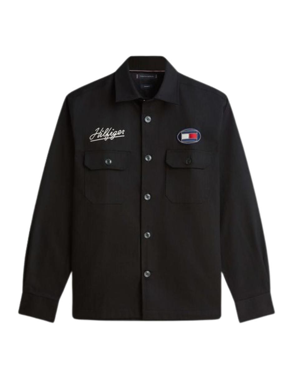 Sobrecamisa casual de algodón manga larga para hombre 5
