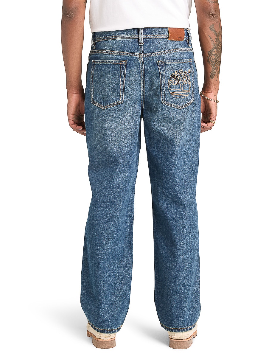 Pantalón regular de mezclilla para hombre 3