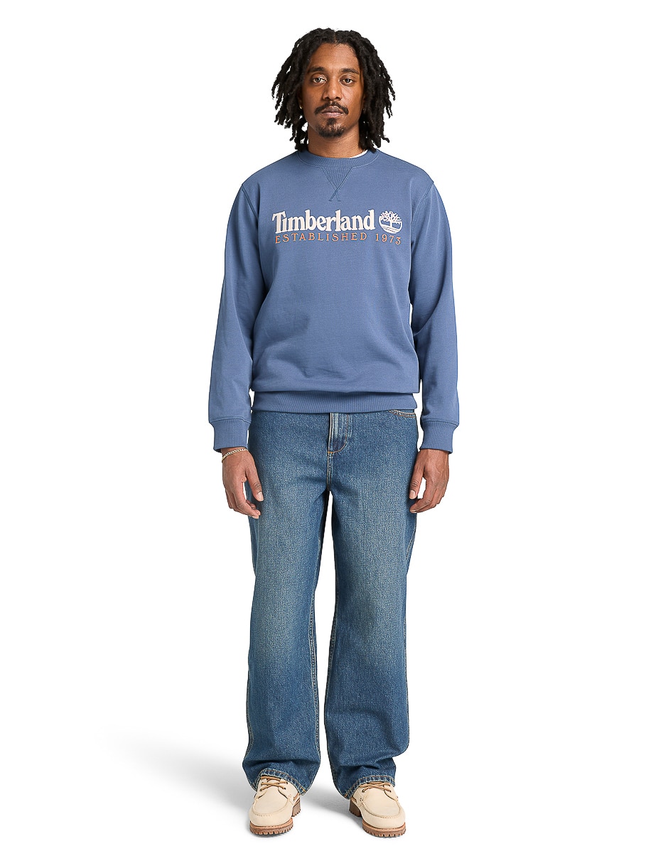 Pantalón regular de mezclilla para hombre 4