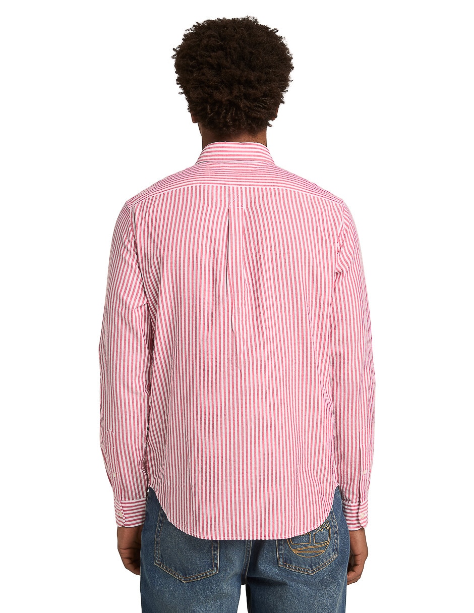 Camisa casual de algodón manga larga para hombre 2