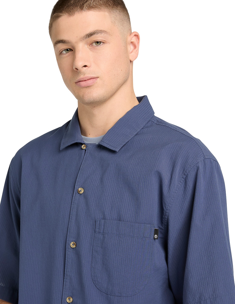 Camisa casual de algodón manga corta para hombre 3