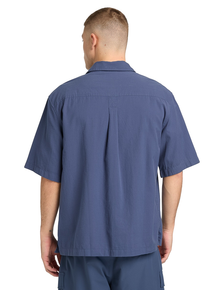 Camisa casual de algodón manga corta para hombre 4