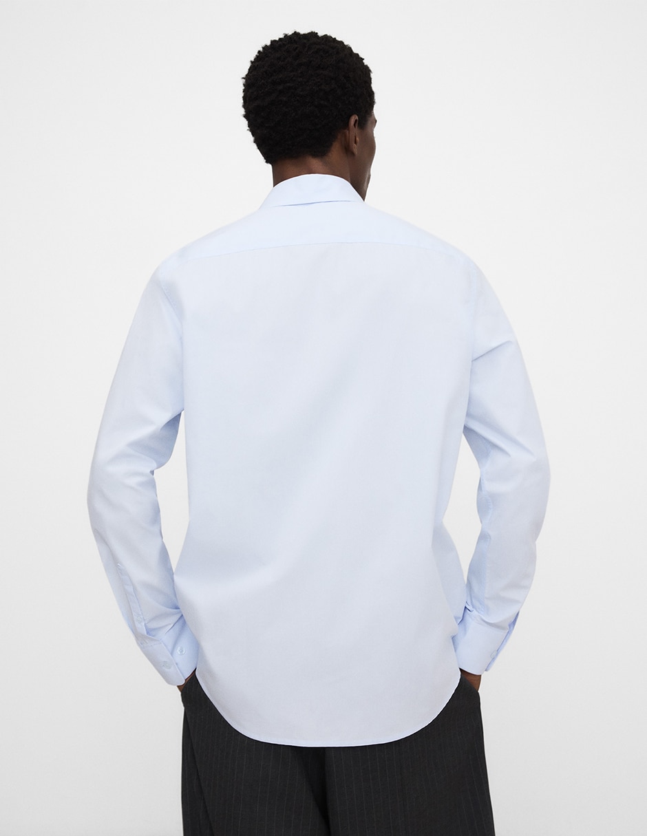 Camisa casual de algodón manga larga para hombre 3