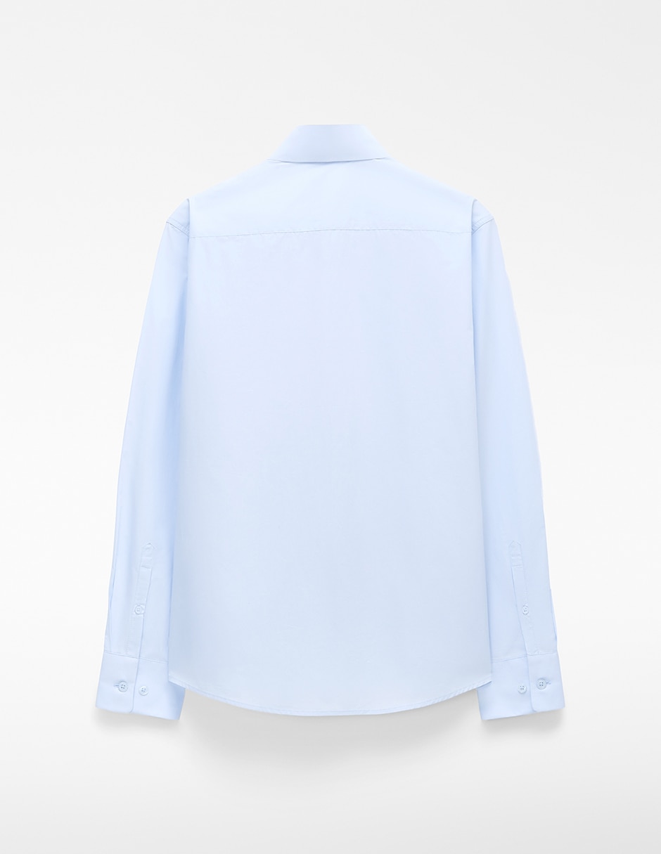 Camisa casual de algodón manga larga para hombre 6