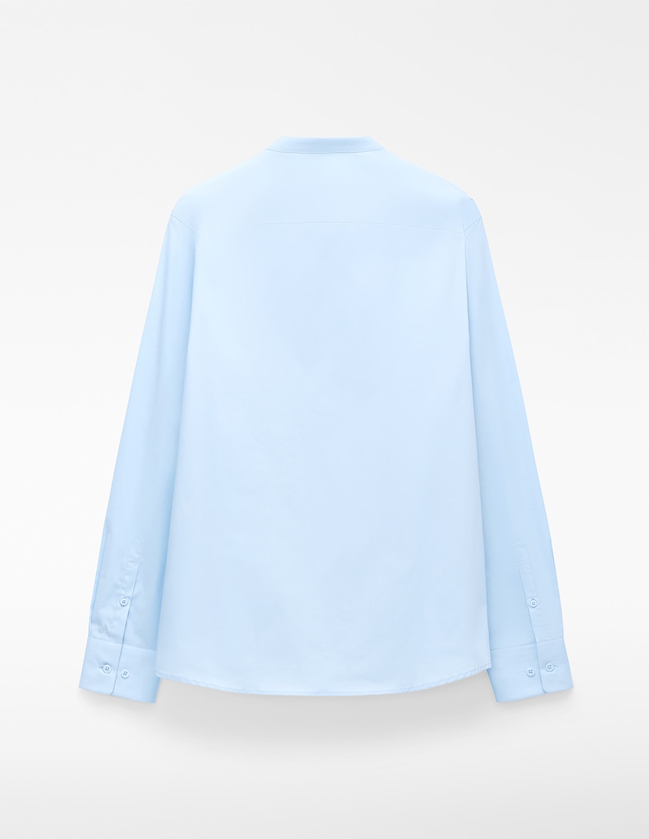 Camisa casual de algodón manga larga para hombre 6