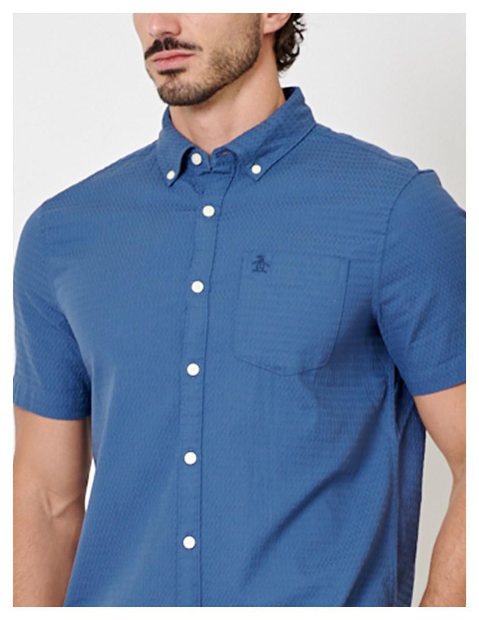 Camisa casual de algodón manga corta para hombre 2