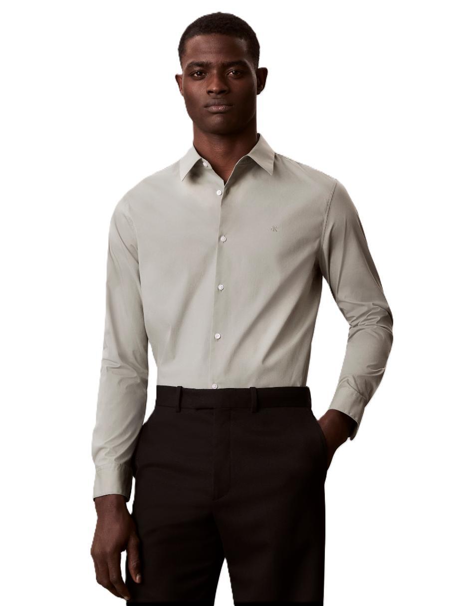 Camisa casual de algodón manga larga para hombre Camisa casual de algodón manga larga para hombre