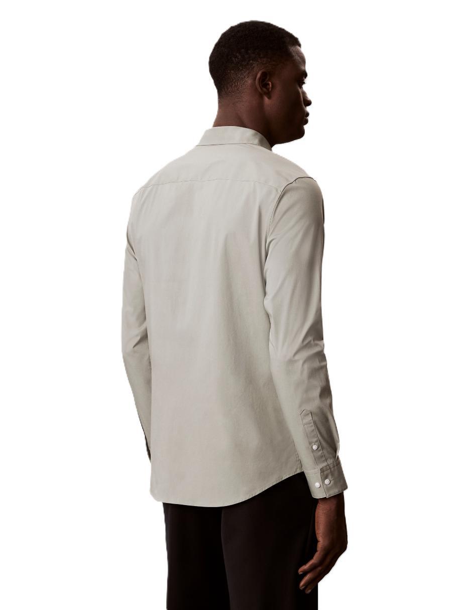 Camisa casual de algodón manga larga para hombre 4