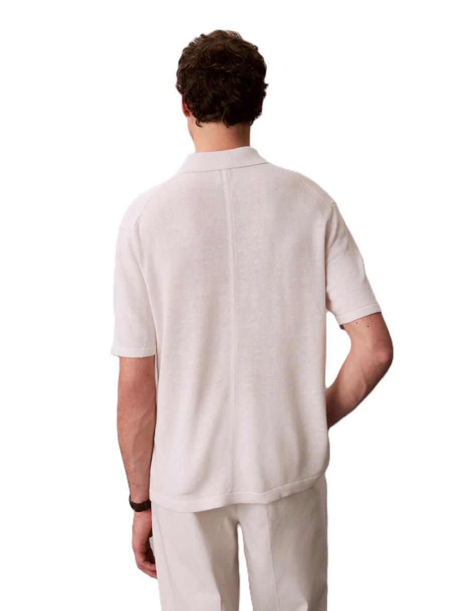 Playera tipo polo Linen para hombre 3
