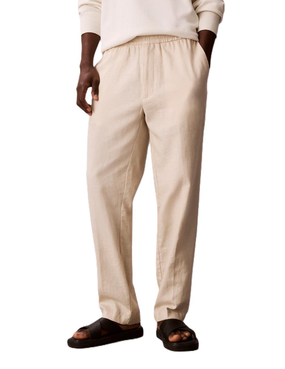 Pantalón recto de lino para hombre Pantalón recto de lino para hombre