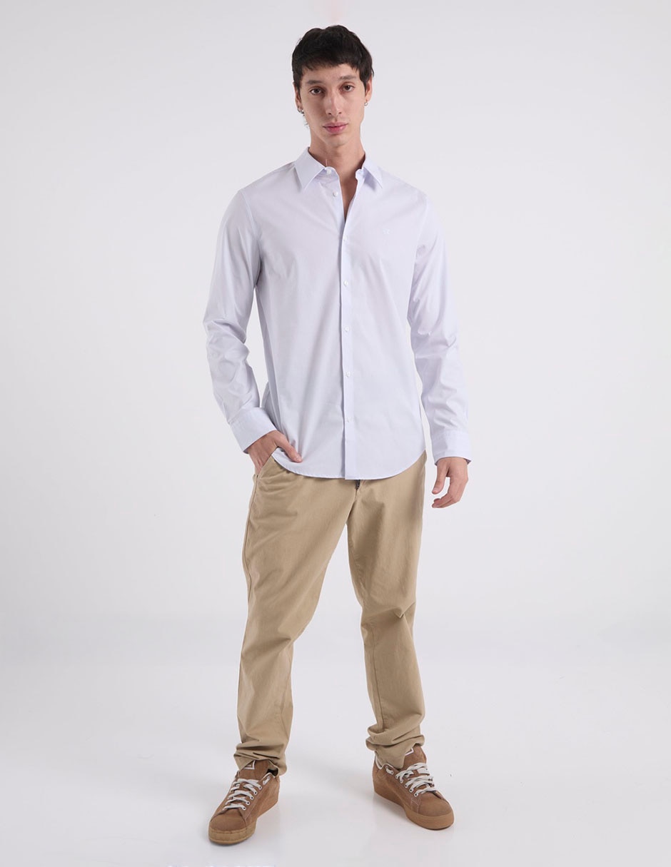 Camisa casual manga larga para hombre 3