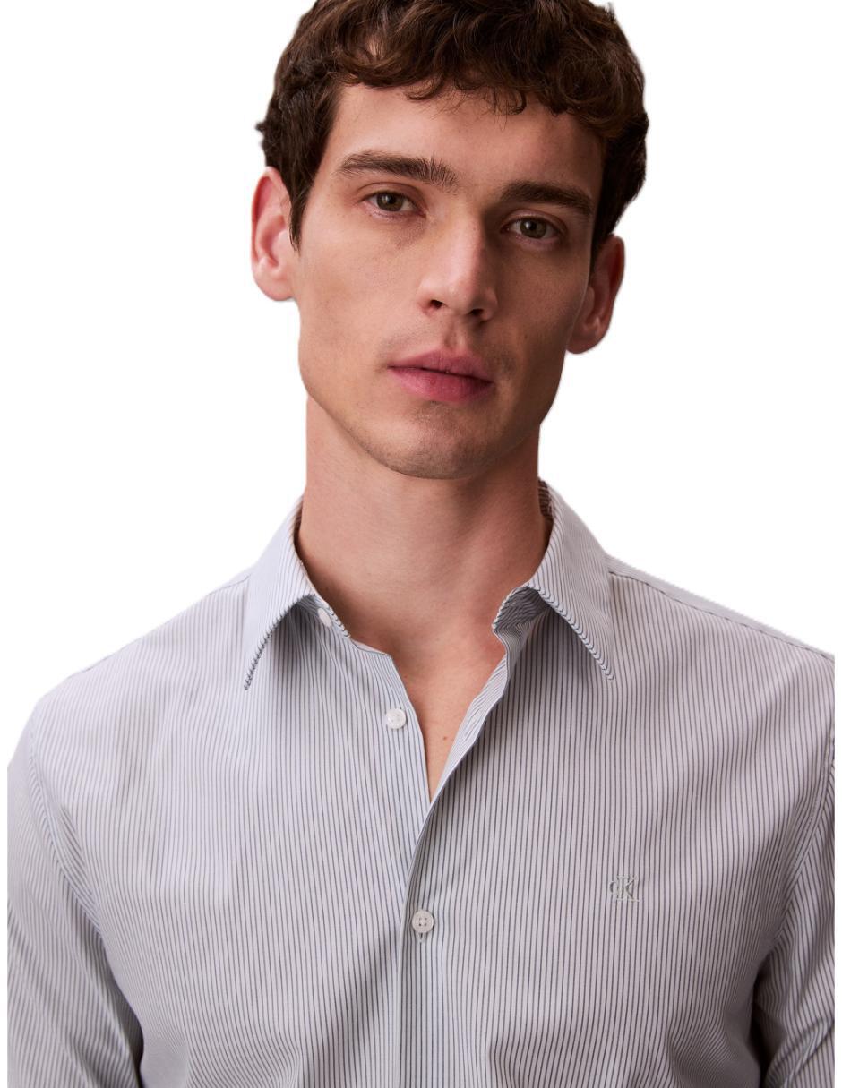 Camisa casual de algodón manga larga para hombre 4