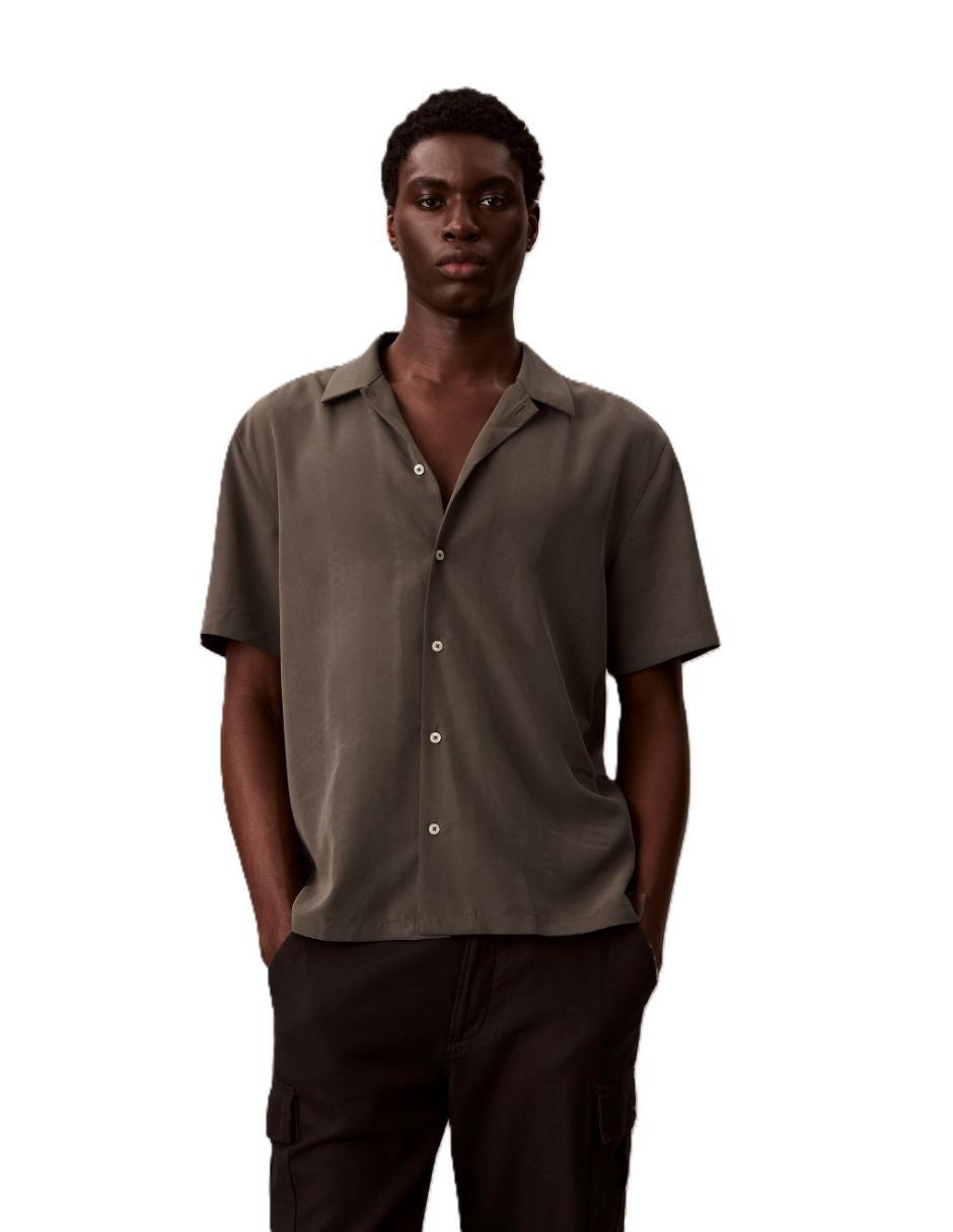 Camisa casual de modal manga corta para hombre Camisa casual de modal manga corta para hombre