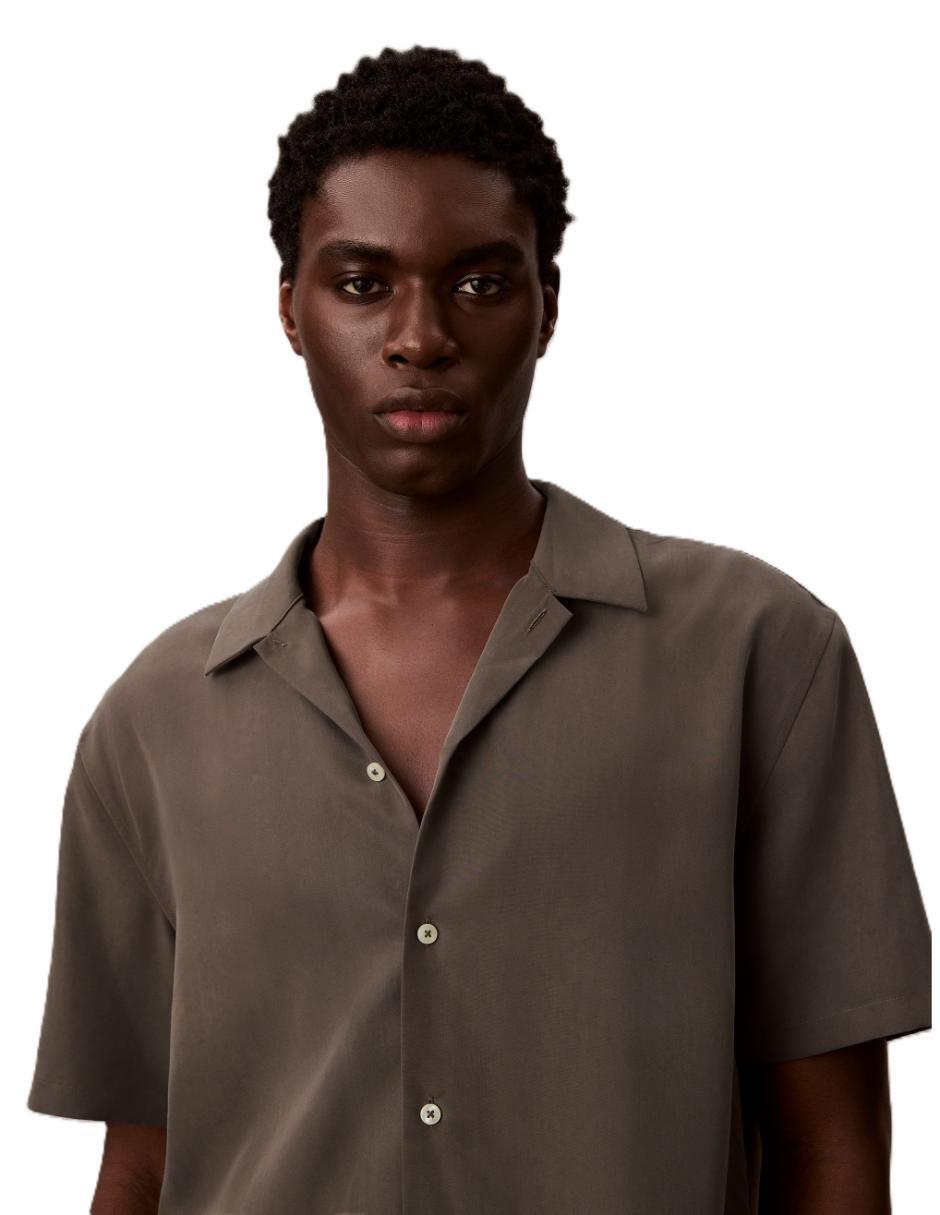 Camisa casual de modal manga corta para hombre 3