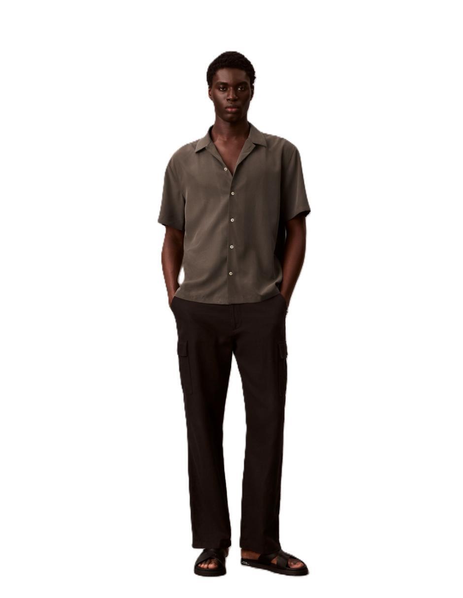 Camisa casual de modal manga corta para hombre 4