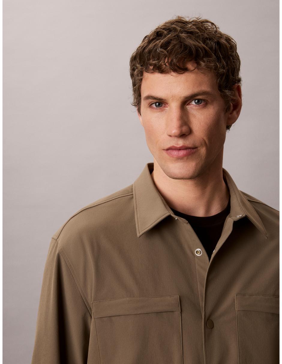 Sobrecamisa casual manga larga para hombre 2