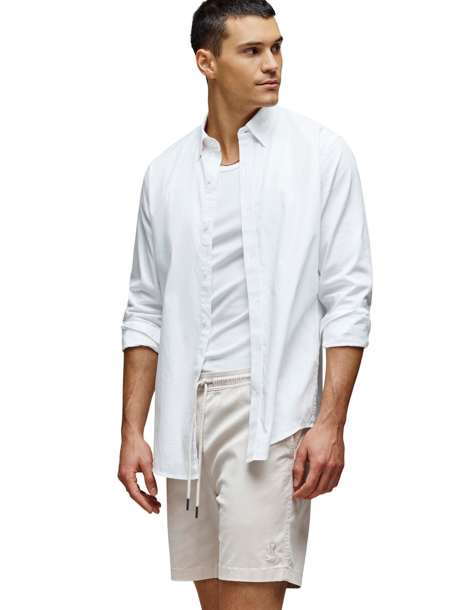 Camisa casual de algodón manga larga para hombre 2