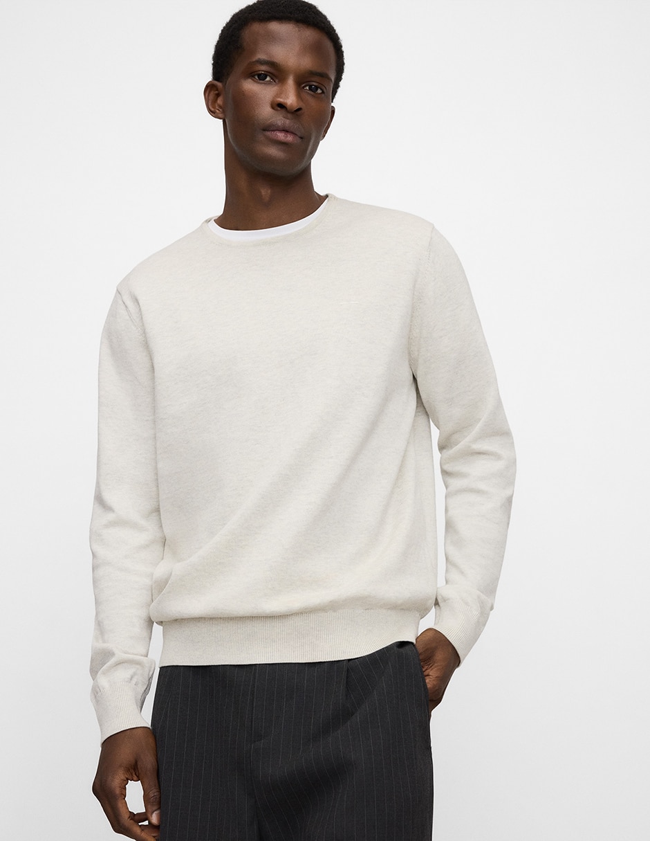 Suéter cuello redondo para hombre