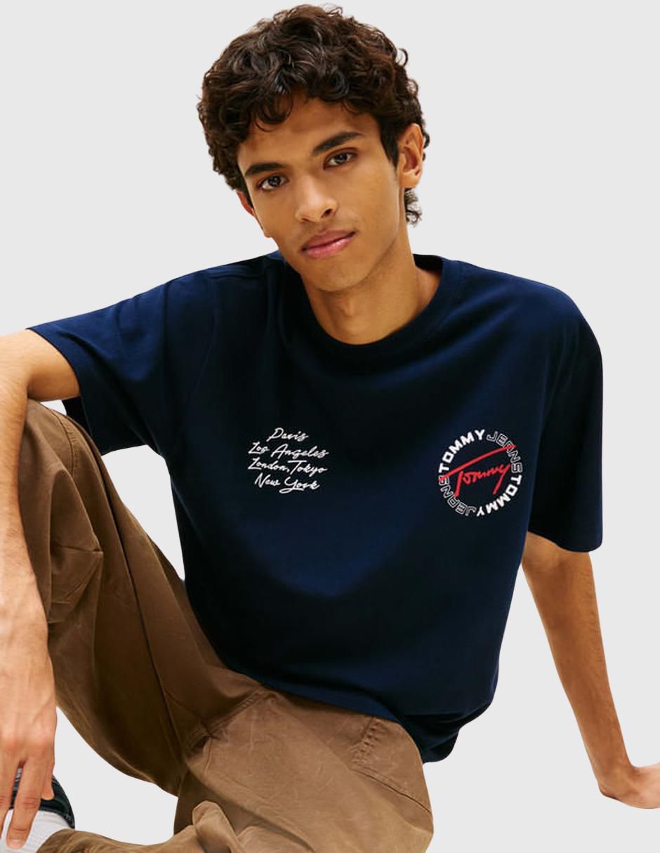 "set playera/playera" tommy jeans sin colección "cuello" redondo "para hombre"