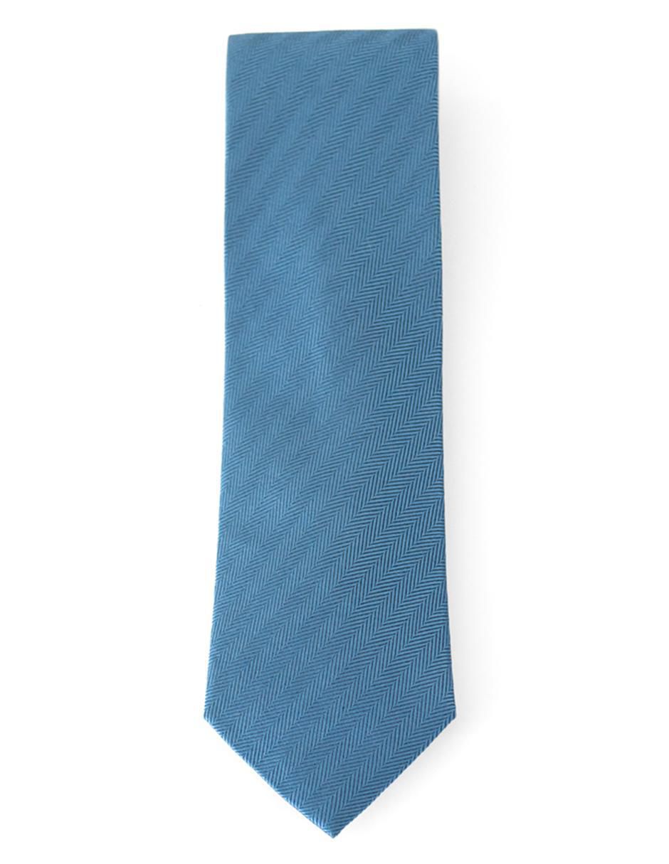 Corbata regular de seda estampado a rayas para hombre 2