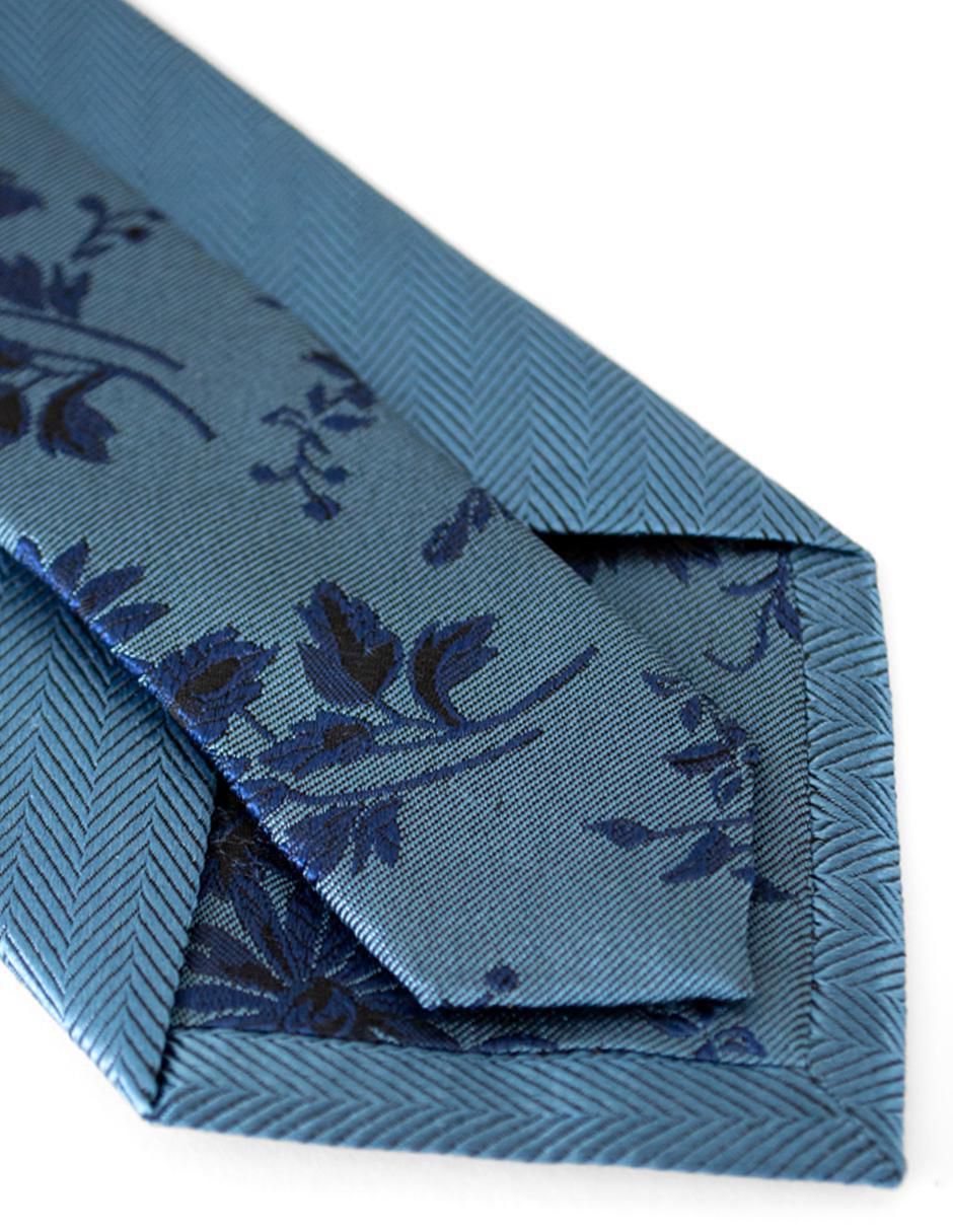 Corbata regular de seda estampado a rayas para hombre 5