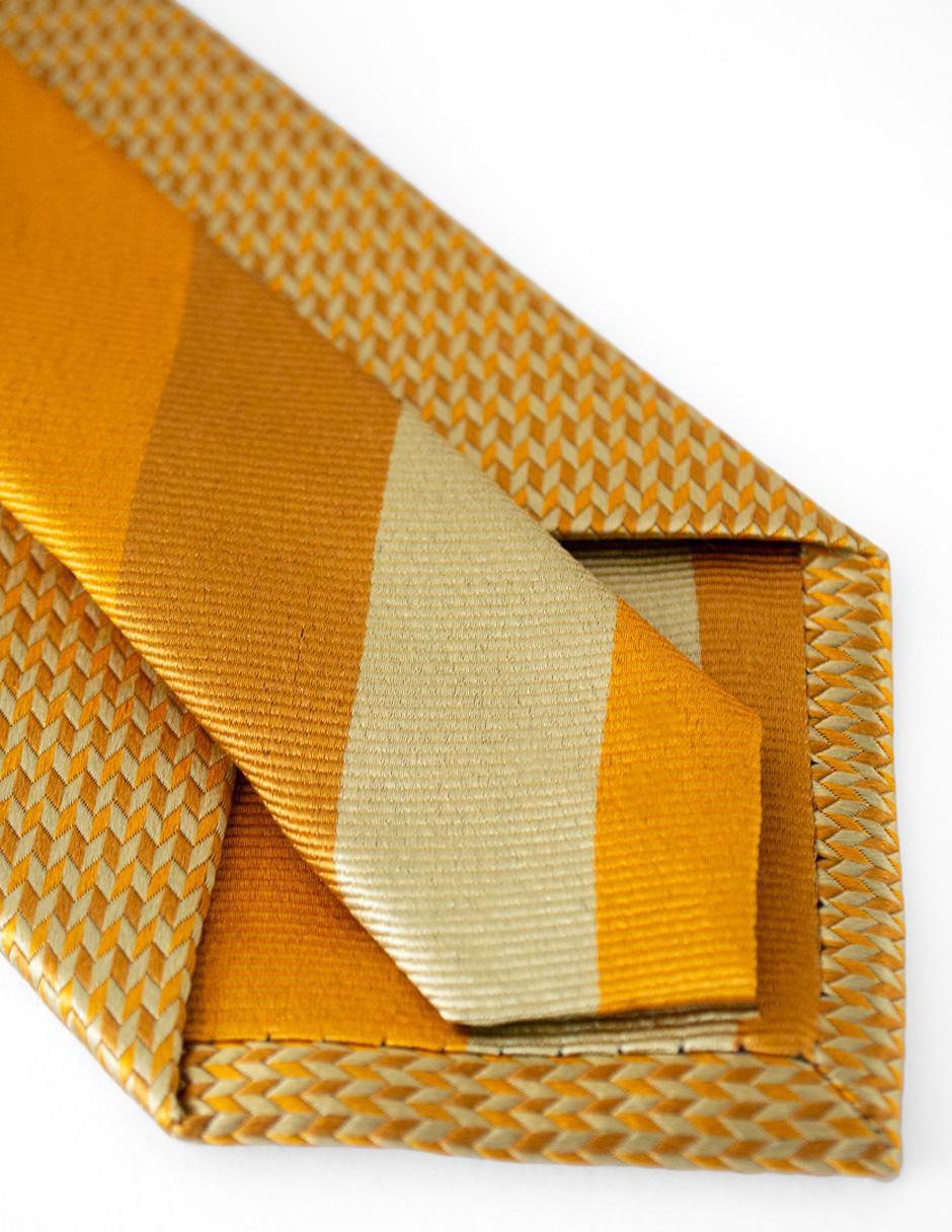 Corbata regular de seda estampado geométrico para hombre 5