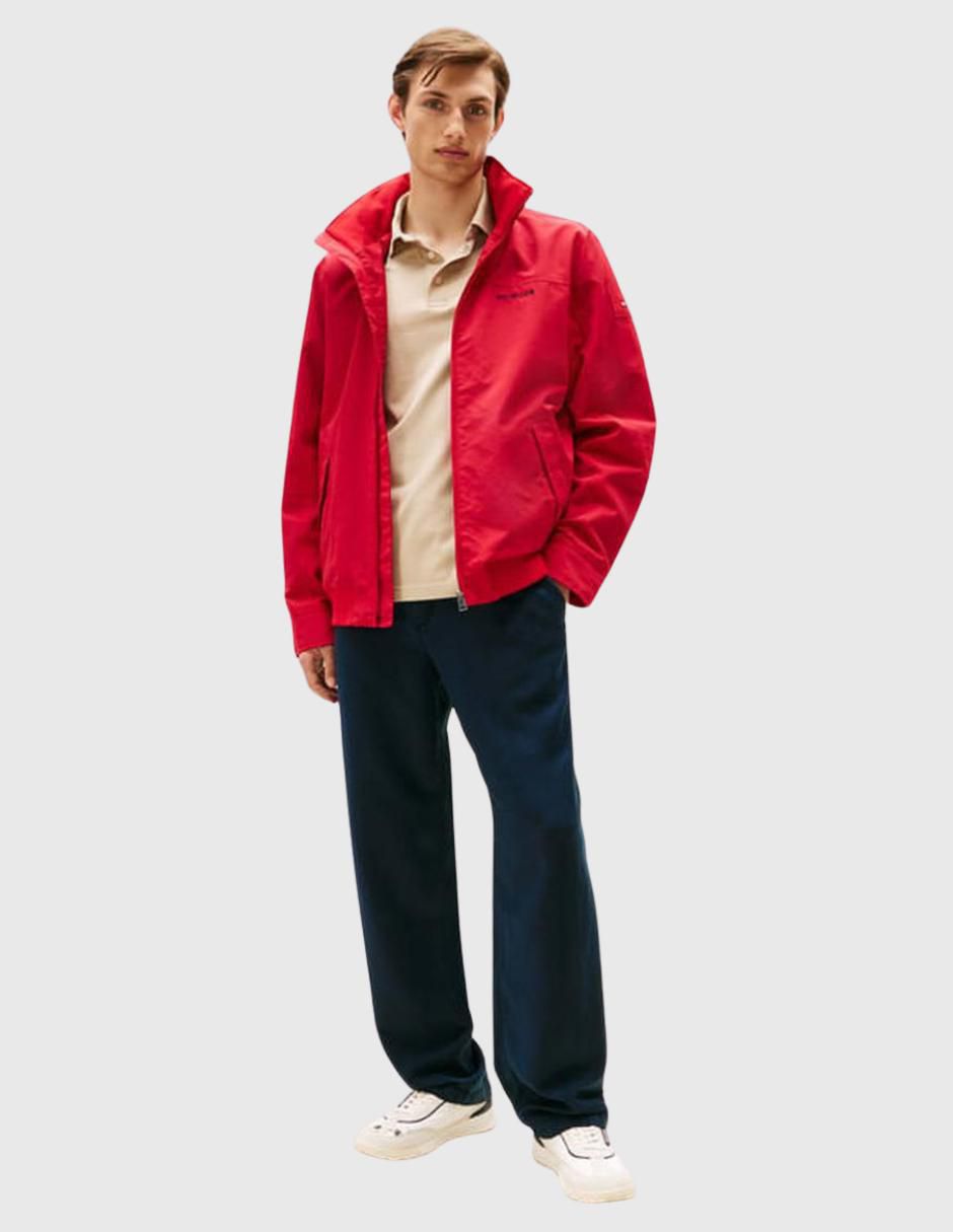 Chamarra harrington impermeable cuello desmontable para hombre 5