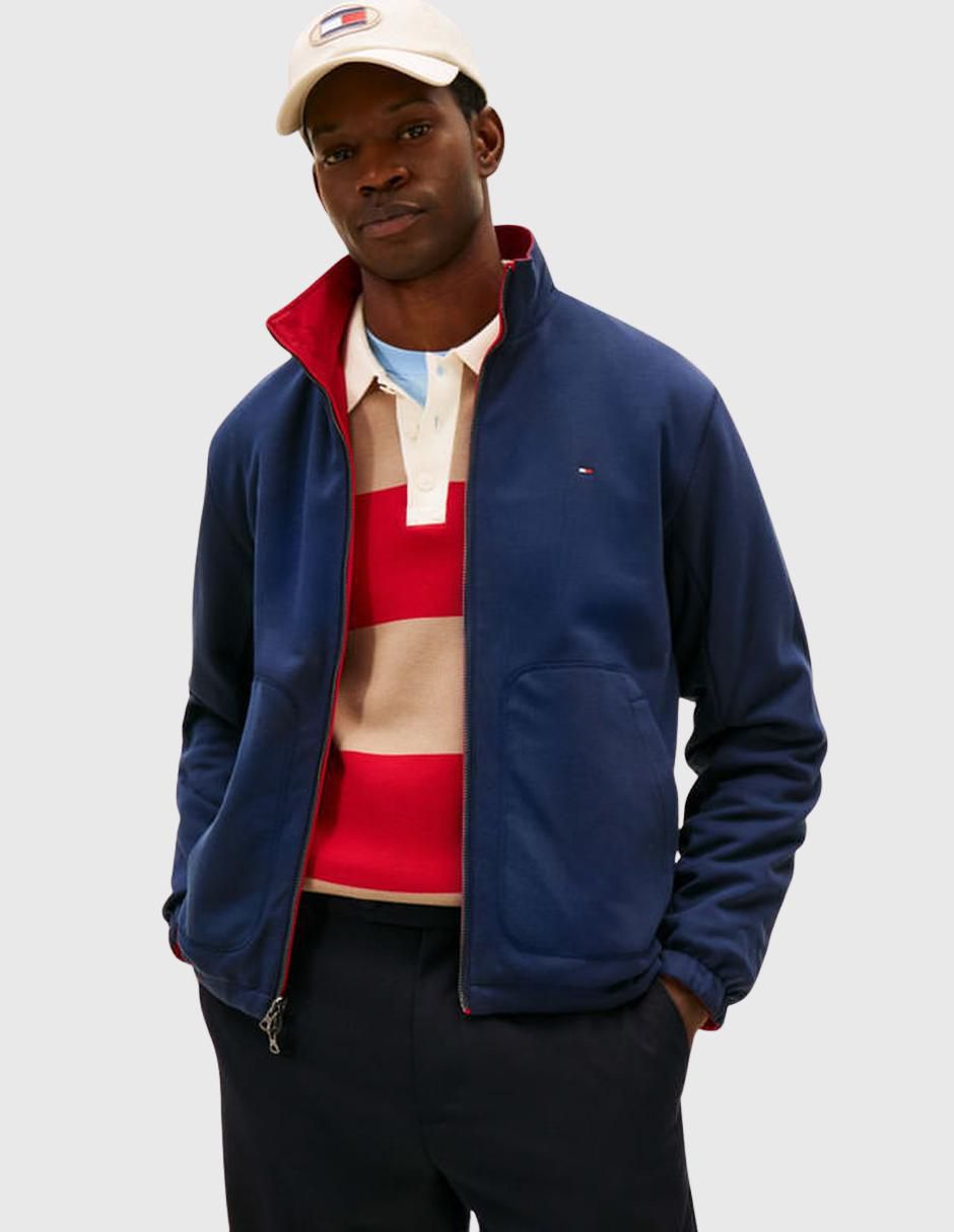 "chamarra" casual tommy hilfiger sin colección no "de" algodón y poliéster reversible "para hombre"