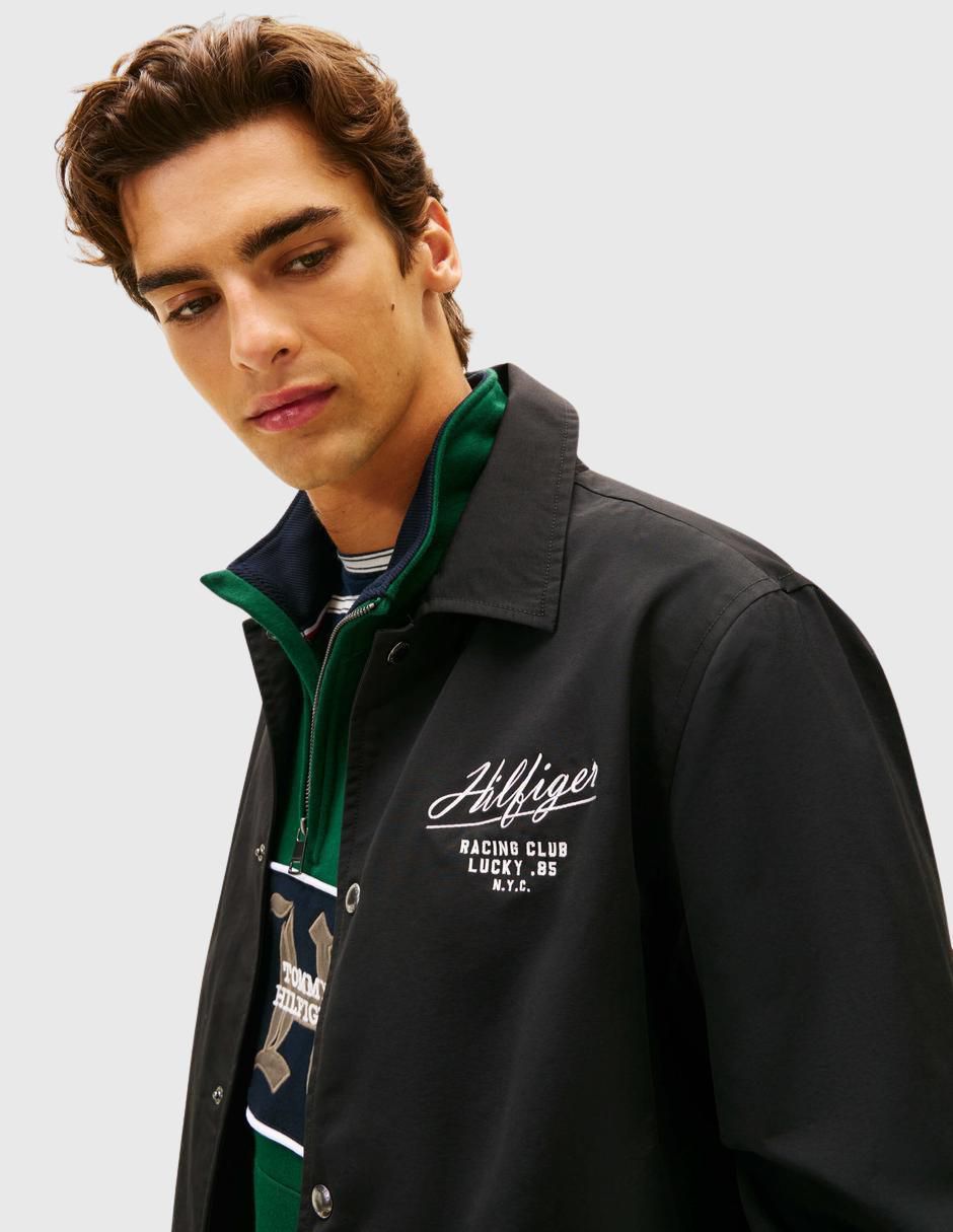 "chamarra" casual tommy hilfiger sin colección no "de" algodón sin capucha "para hombre"