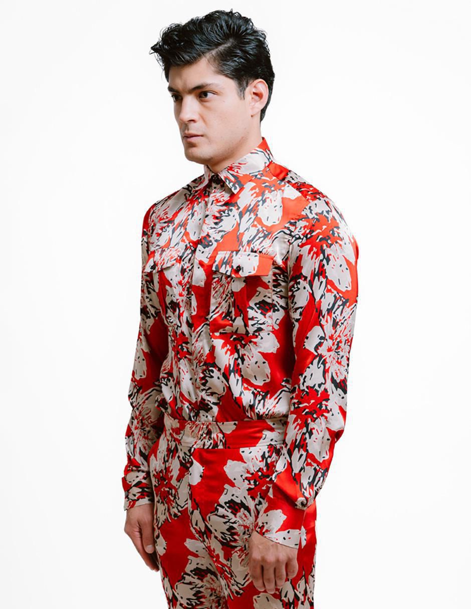Camisa casual manga larga para hombre 2