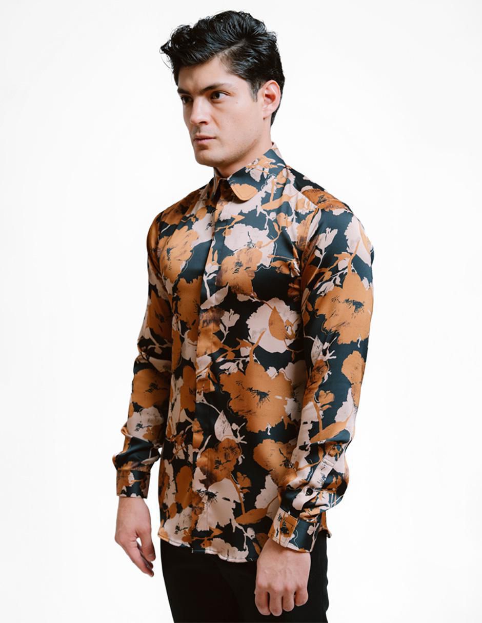 Camisa casual manga larga para hombre 2