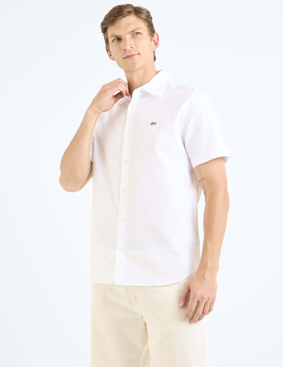 Camisa casual de algodón manga corta para hombre 2
