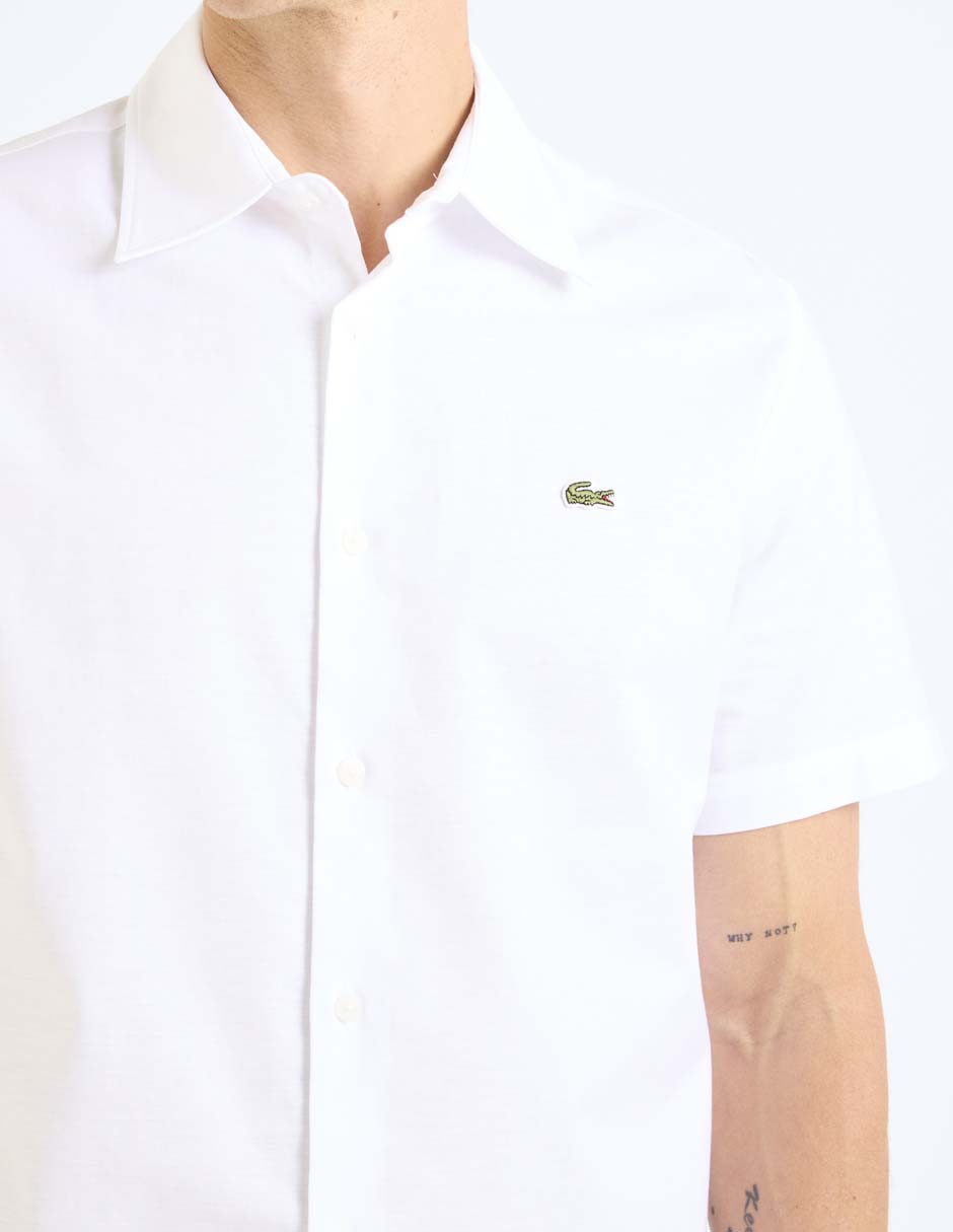 Camisa casual de algodón manga corta para hombre 5