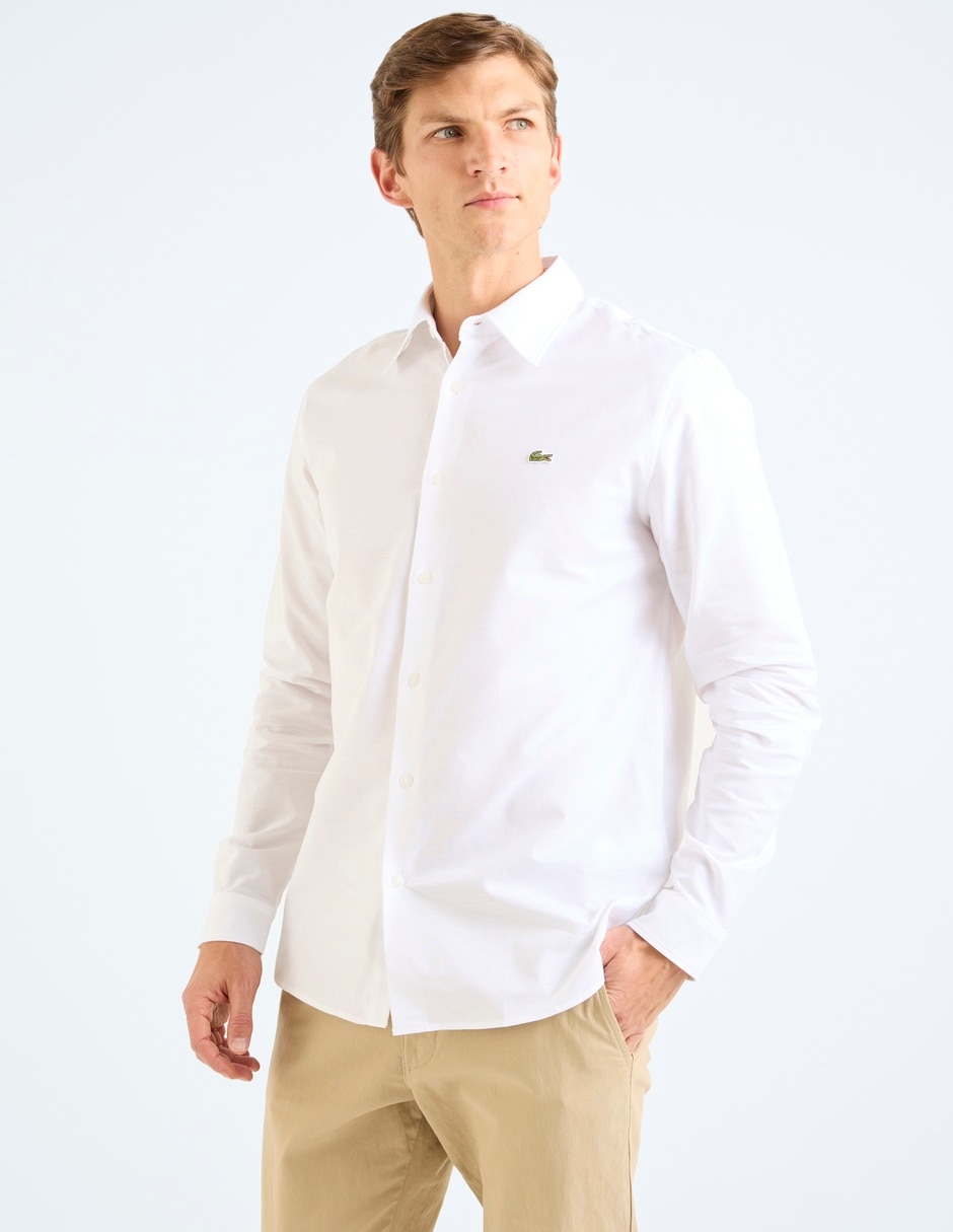 Camisa casual de algodón manga larga para hombre 2