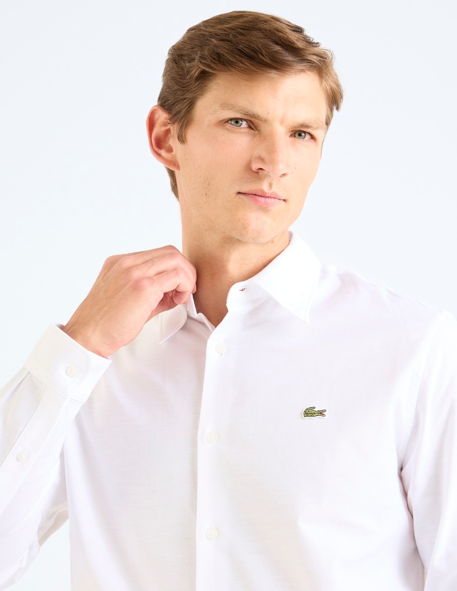 Camisa casual de algodón manga larga para hombre 4
