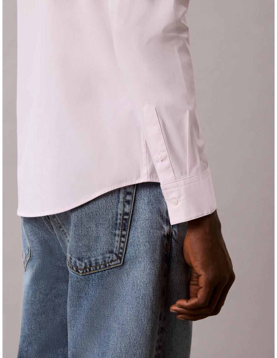 Camisa casual de algodón manga larga para hombre 4