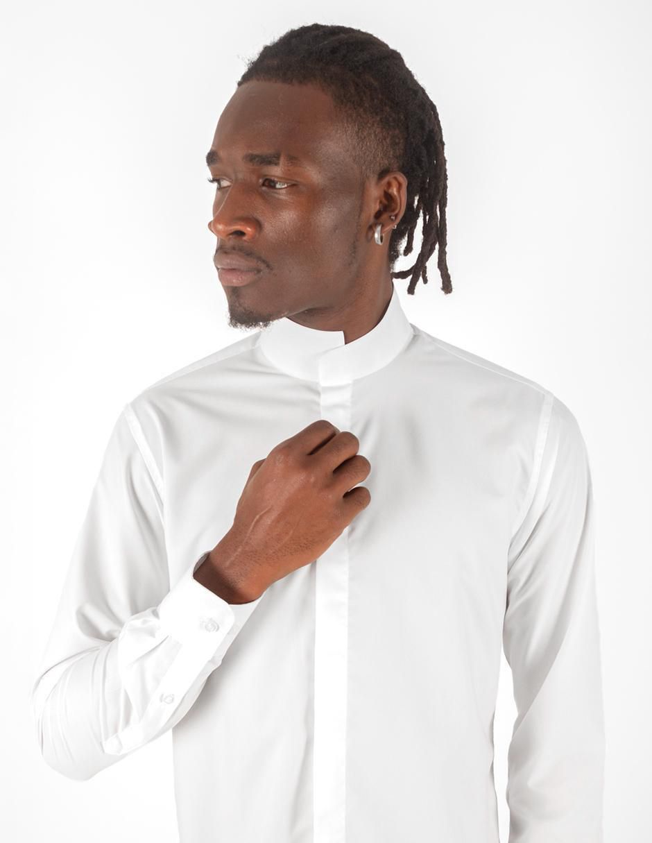 Camisa formal de Bambú manga larga para hombre 4