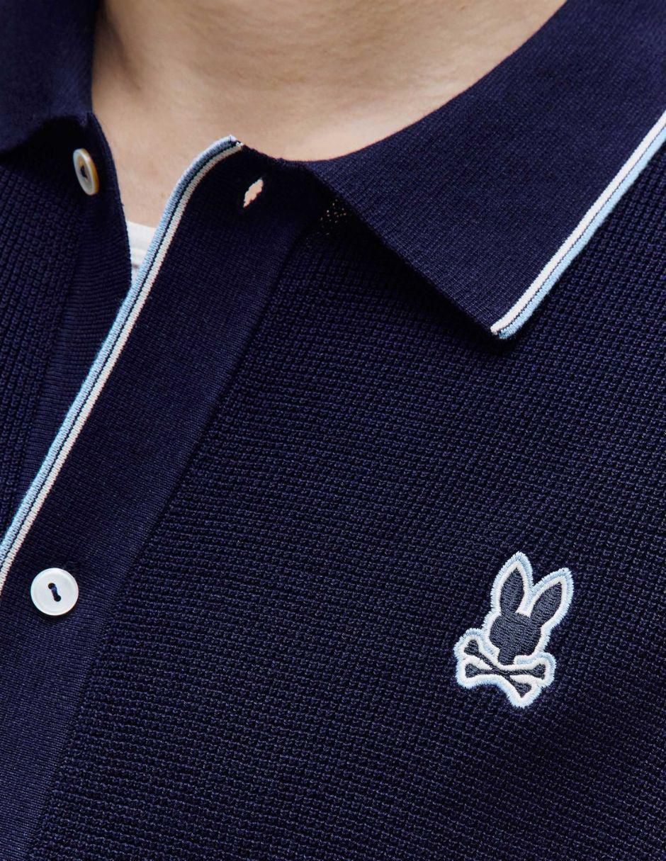 Camisa casual Psycho Bunny de algodón manga corta para hombre 5